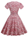 50s Pin Up Dress Candy Pink